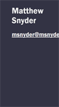 Mobile Screenshot of msnyder.info